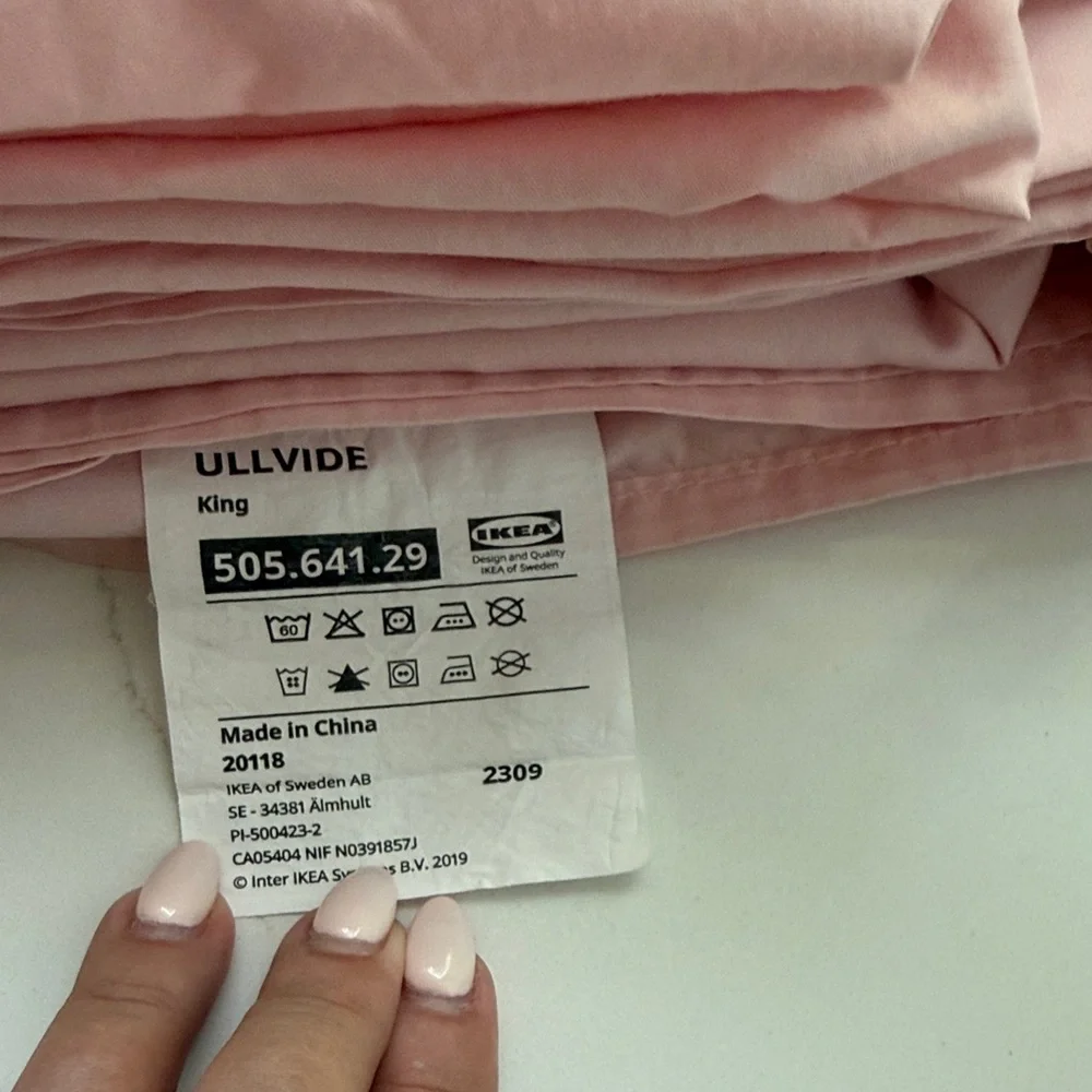 IKEA Soft Pink Bedding Sheets